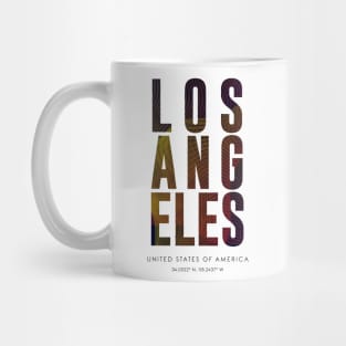 Los Angeles city typography Mug